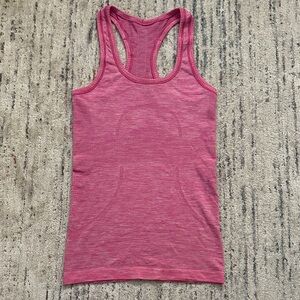lululemon athletica Heathered Pink Tank Top